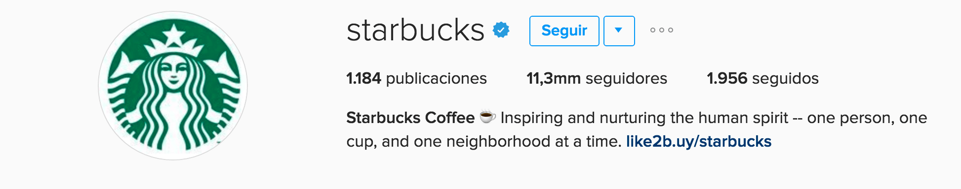 starbucks usos de instagram para empresas