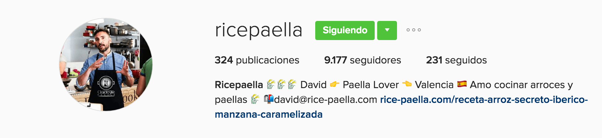 ricepaella usos de instagram para empresas