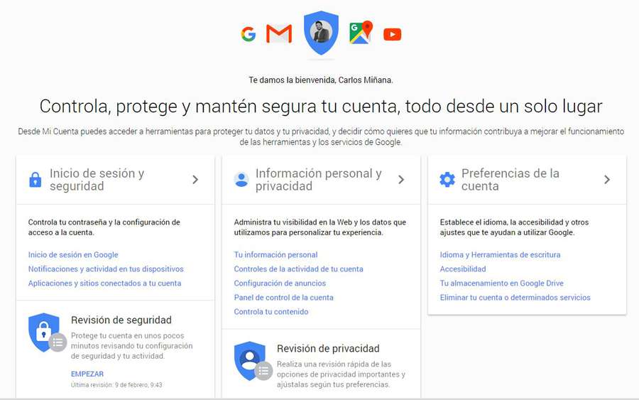 eliminar cuenta gmail