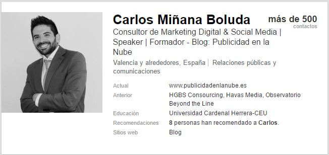 perfil de linkedIn Espana empleo