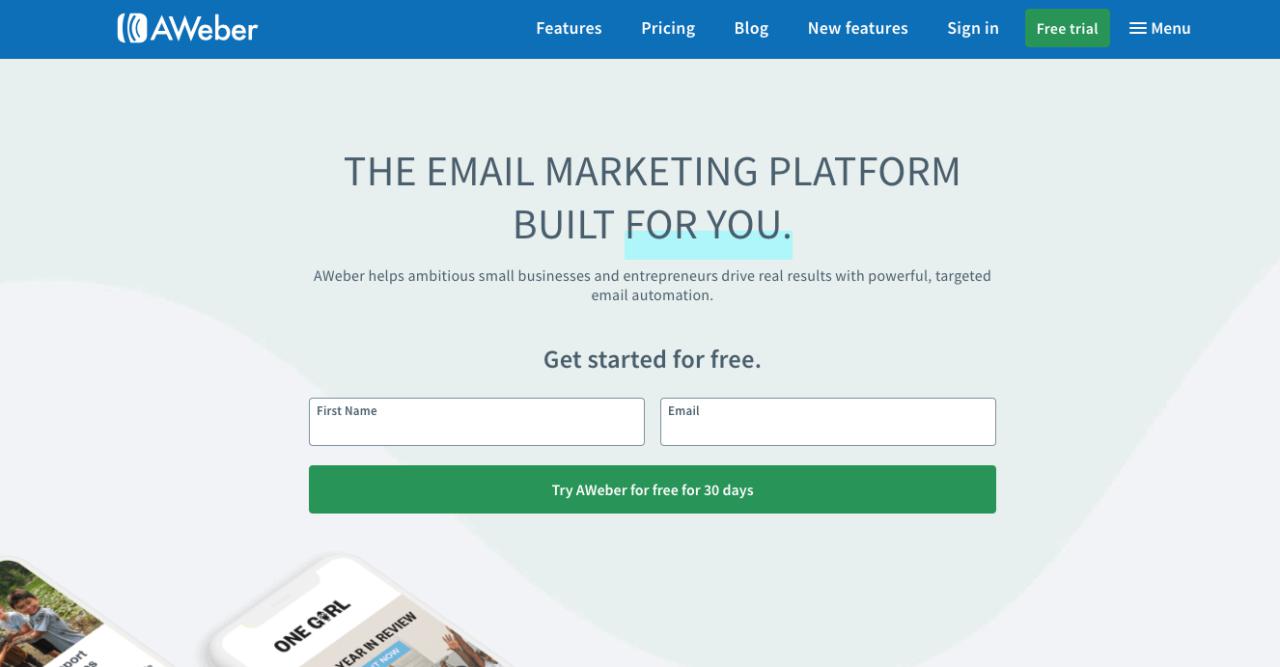 aweber email marketing herramienta