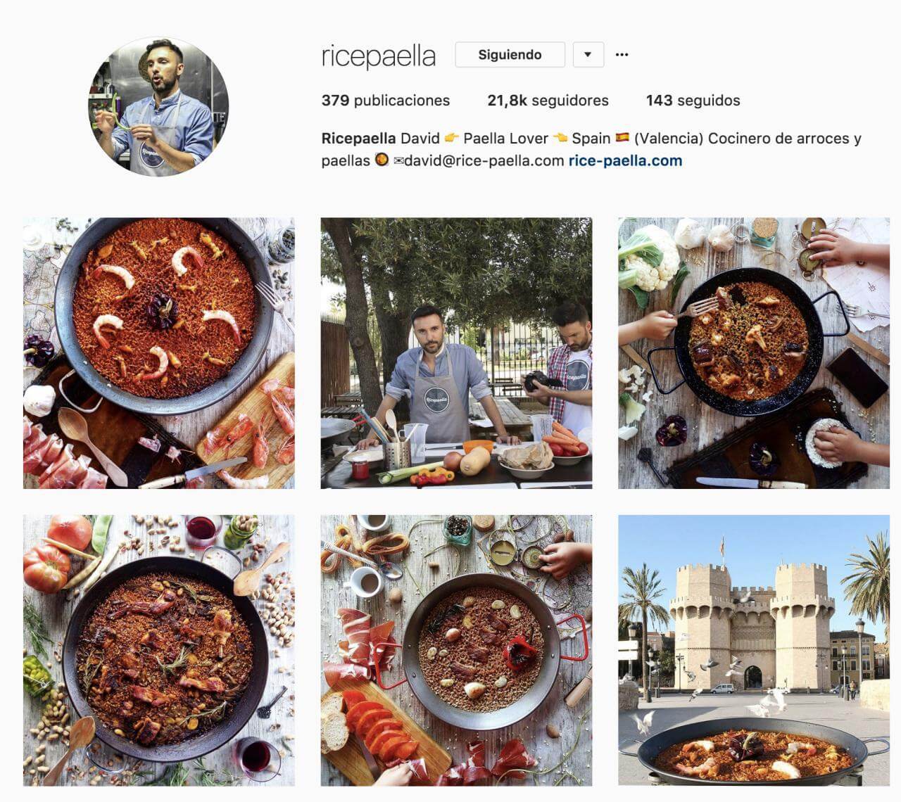 tácticas para instagram ricepaella